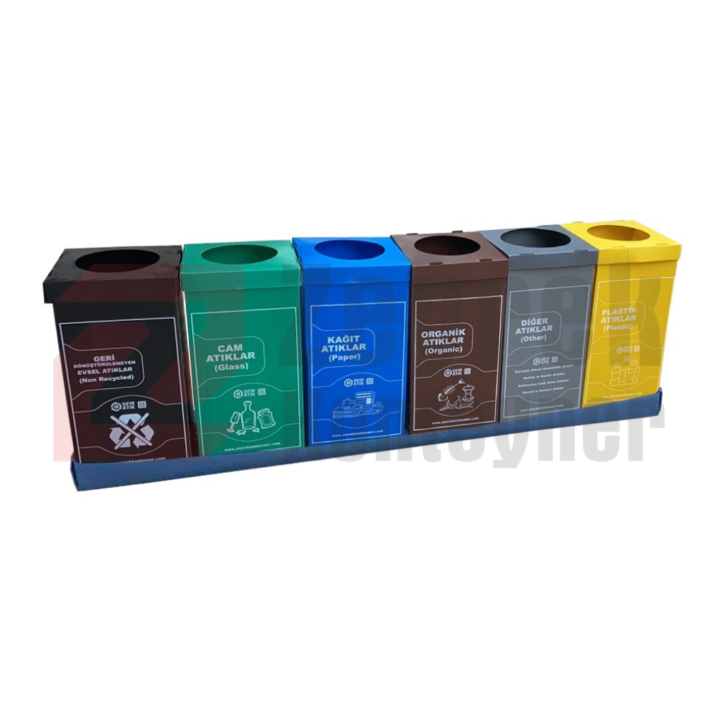 70 Litre 6'Lı Sıfır Atık Kutusu
