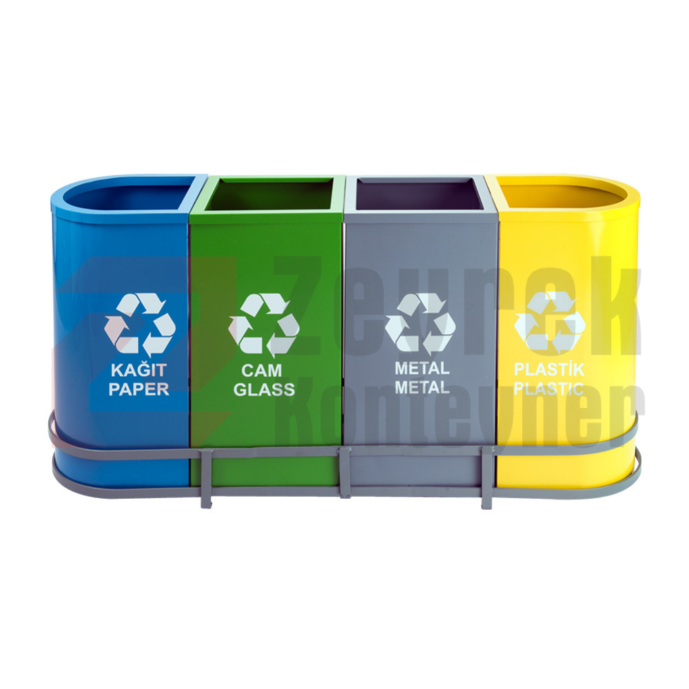 Boyalı Sıfır Atık Geri Dönüşüm Standı - 1021A
